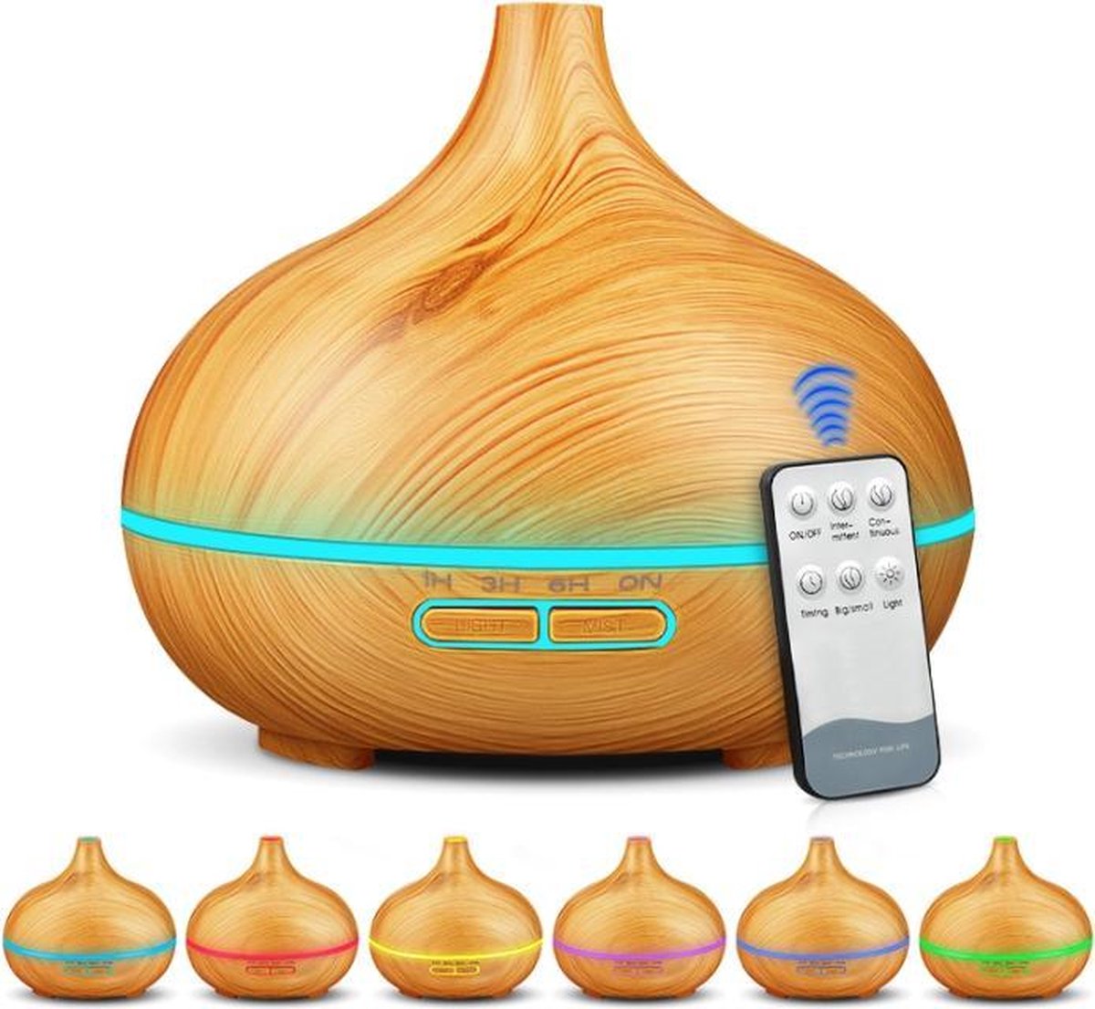 Aroma diffuser MET AFSTANDSBEDIENING Certificeringen CE