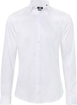 WE Fashion Heren slim fit stretch overhemd - Maat XS