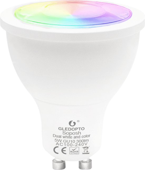 Zigbee LED spot - 5 Watt - GU10 - RGBWW | bol.com