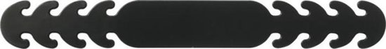 Ear Saver - Band Voor Mondkapje - Mondmasker Haakje - Mondkapjeshouder | Zwart - 16 cm