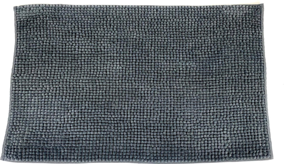 Lucy's Living Luxe badmat POL Grey– 50 x 80 cm - grijs - badkamer mat - badmatten - badtextiel - wonen – accessoires