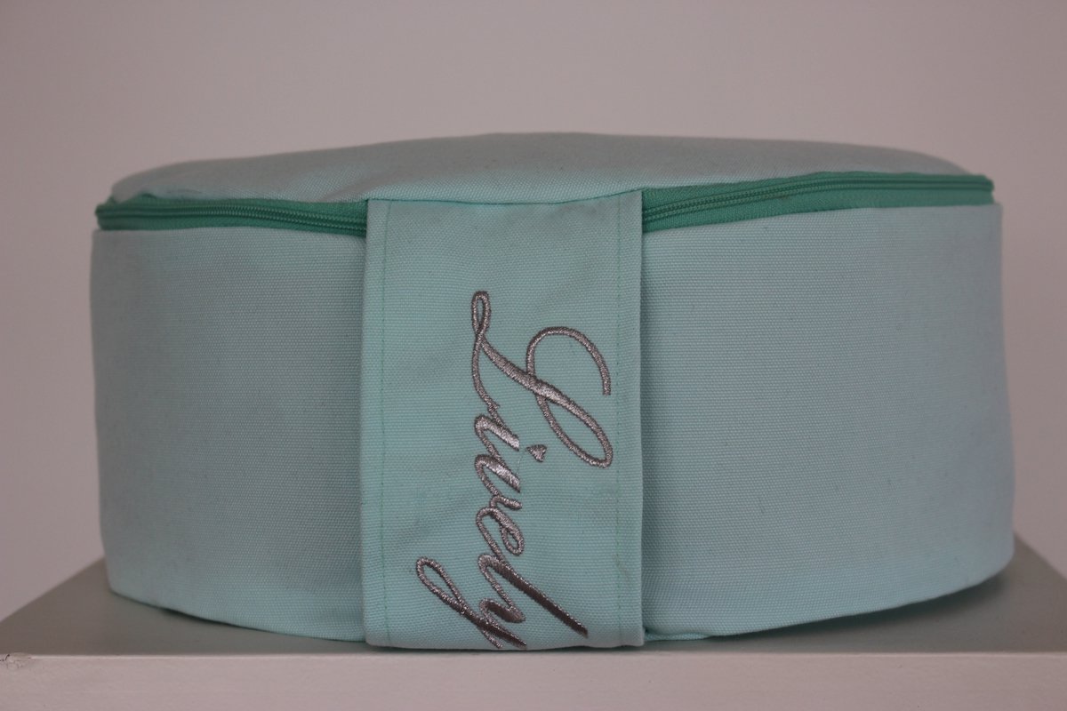 Meditatiekussen-yogakussen - yoga props - yoga artikelen - yoga accessoires - biologisch boekweit-mint groen