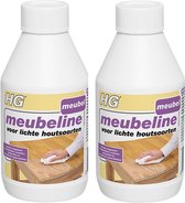 HG Meubeline licht Hout - Onderhoud Hout - 250 ml - 2 Stuks !