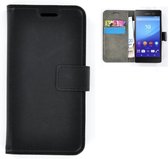 Sony Xperia M5 smartphone hoesje wallet book style case zwart