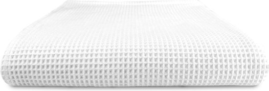 The One Towelling Wafel Handdoek - 100 x 150 cm - Hoge vochtopname - 230 gr/m² - Katoen - Wit