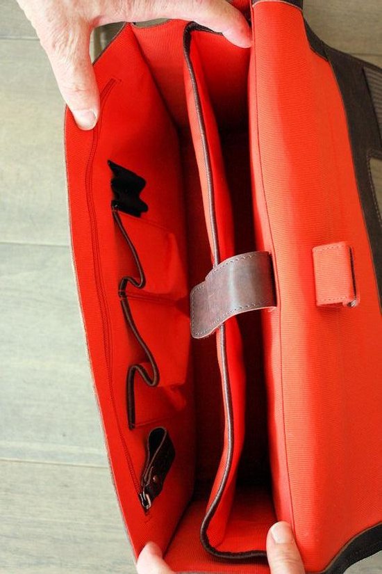 Sacoche Simple New Looxs Barolo Leather - 13 litres - Cognac