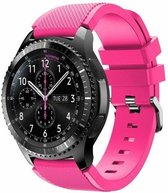 Siliconen bandje geschikt voor Samsung Galaxy Watch - 46mm - knalroze