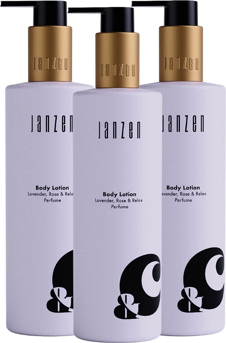 JANZEN Body Lotion &C Lavender Rose & Relax 3-pack