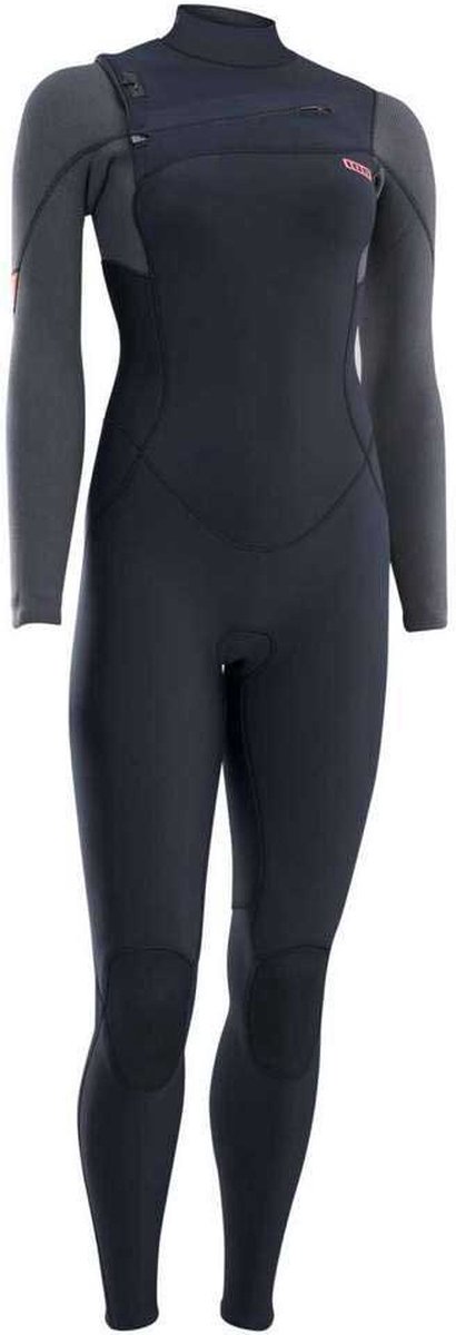 Ion Amaze Amp 5/4 Mm Dames Wetsuit Van Neopreen Met Lange Mouwen En Rits Op De Borst Grijs M