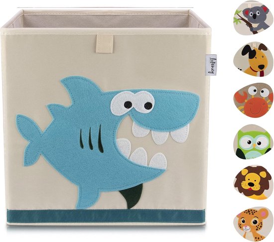 Spielzeug Aufbewahrungsbox Ondis24 Funny Spielzeugbox Mit Rädern – Bunte Aufbewahrungsbox Für Kinder, 46 Liter, Stapelbar Duplo Aufbewahrungsbox