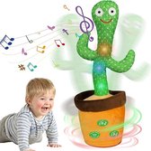 Dansende Cactus Pluche Speelgoed,Verlichting en Opname,Interactief Educatief Speelgoed,120 liedjes,Volumeregeling,Cadeaus Voor Kinderen en Decoratie