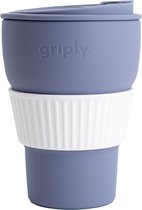 Griply - Koffiebeker to go - opvouwbaar - food grade siliconen - Blue - 470ml