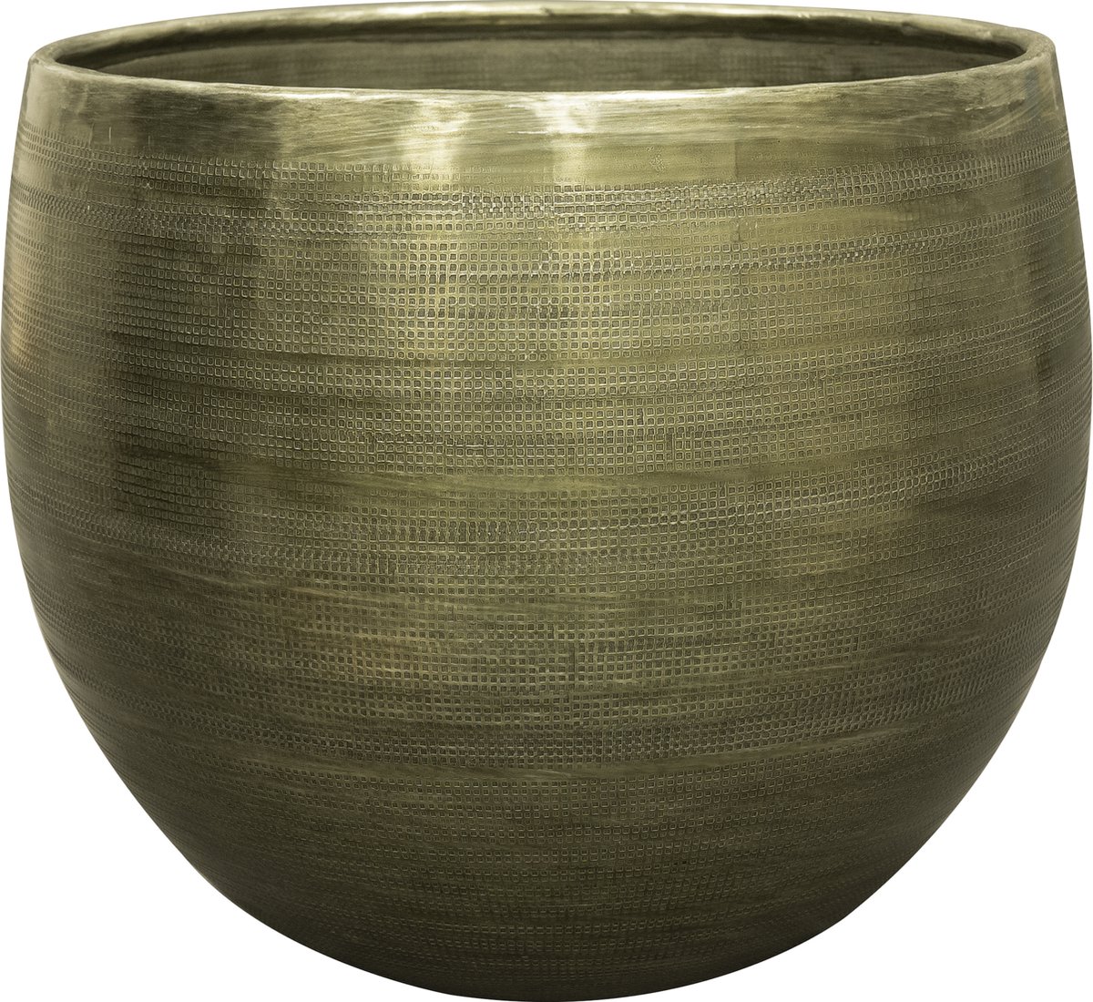 Ter Steege Bloempot Aluminium New Green-Groen D 33 cm H 25 cm Opening 28.5 cm