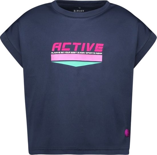 Meisjes t-shirt Active - Alise - Navy blauw