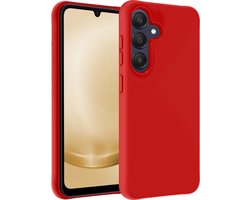 Hoesje Geschikt voor Samsung A25 Hoesje Siliconen Case - Hoes Geschikt voor Samsung Galaxy A25 Hoes Siliconen - Rood