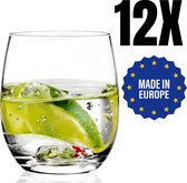 TEN® Waterglas 390ml - 12 Stuks - Hoogwaardig Kristalglas - Kleine waterglazen - Waterglazen Set - Drinkglazen