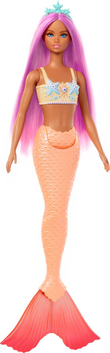 Barbie A Touch of Magic - Oranje zeemeermin staart - Barbiepop — afbeelding 5
