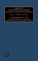 Research in the History of Economic Thought and Methodology- Contributions to the U.S., European and Japanese History of Economic Thought