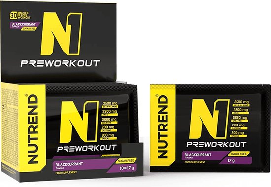 Nutrend - N1 Pre-Workout (Blackcurrant - 10 x 17 gram)