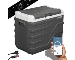 AREBOS Compressor Koelbox - Koelbox Elektrisch 12V 230 Volt - Koelbox Auto - 43L - Temperatuurregeling via APP of LCD-touchscreen