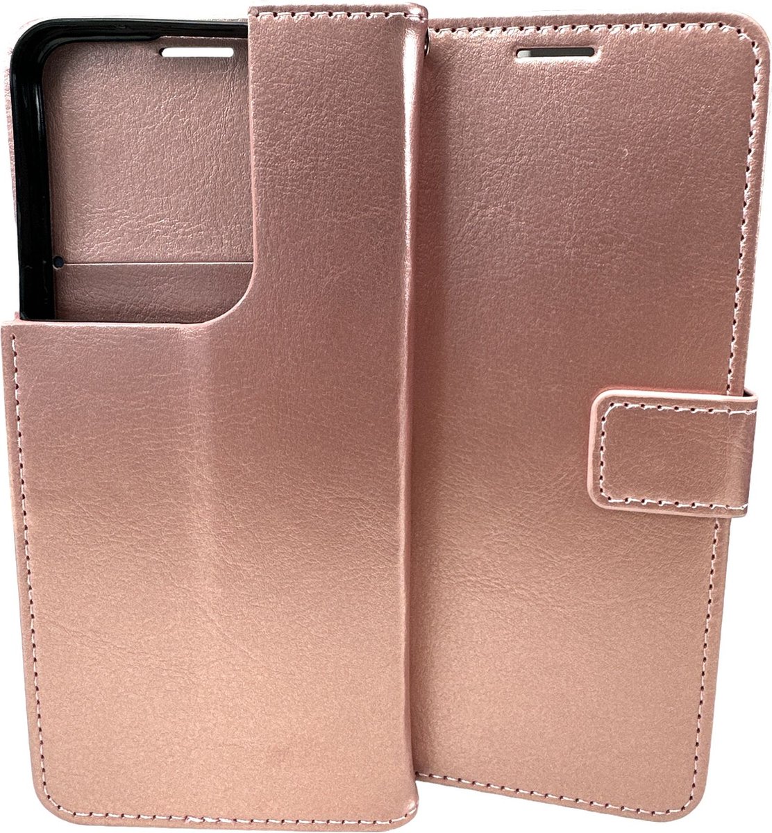 Portemonnee Book Case Hoesje Geschikt voor: Oppo Reno 8 5G - Rosegoud