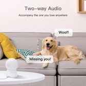 Tuya Smartlife Wifi Huisdiercamera met App - Hondencamera met Petcam - Dog & Pet Camera Hond - Huisdier Camera voor Honden & Dieren - Petcamera - Bewegingssensor - Nachtzicht