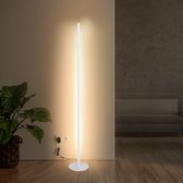 Bol.com Bolt Electronics® Vloerlamp - Staande Lamp - Woonkamer - 4 Lichtsterktes - RGB Licht - Wit aanbieding