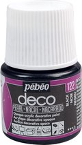 Verf zwart - acryl parelmoer - dekkend - 45 ml - déco - Pébéo