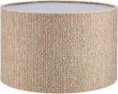 Abat-jour Cylindre - Himalaya bouclé beige - Ø 25cm, H 16cm