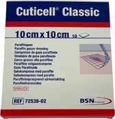 Pack économique 2 X Cuticell Classic Bandage gras de paraffine 10 cm x 10 cm, 10 pièces (72538-02)