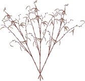 Bellatio flowers & plants Kunsttakken - 6x - berkenkatjes - 66 cm - betula pendula - decoratie takken