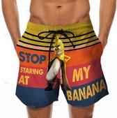 User Stop staring at my Banana Zwembroek - Banaan - Grappige zwemkleding - Korte broek