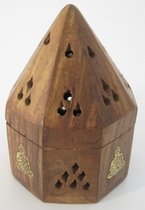 Piramide wierook kegelbrander boeddha