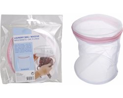Delicaat wasgoed en lingerie/BH waszakje - wit - 16 x 20 cm - beschermen kwetsbaar textiel
