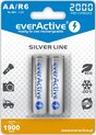 Piles rechargeables everActive Ni-MH R6 AA 2000 mAh Silver Line - 2 pièces