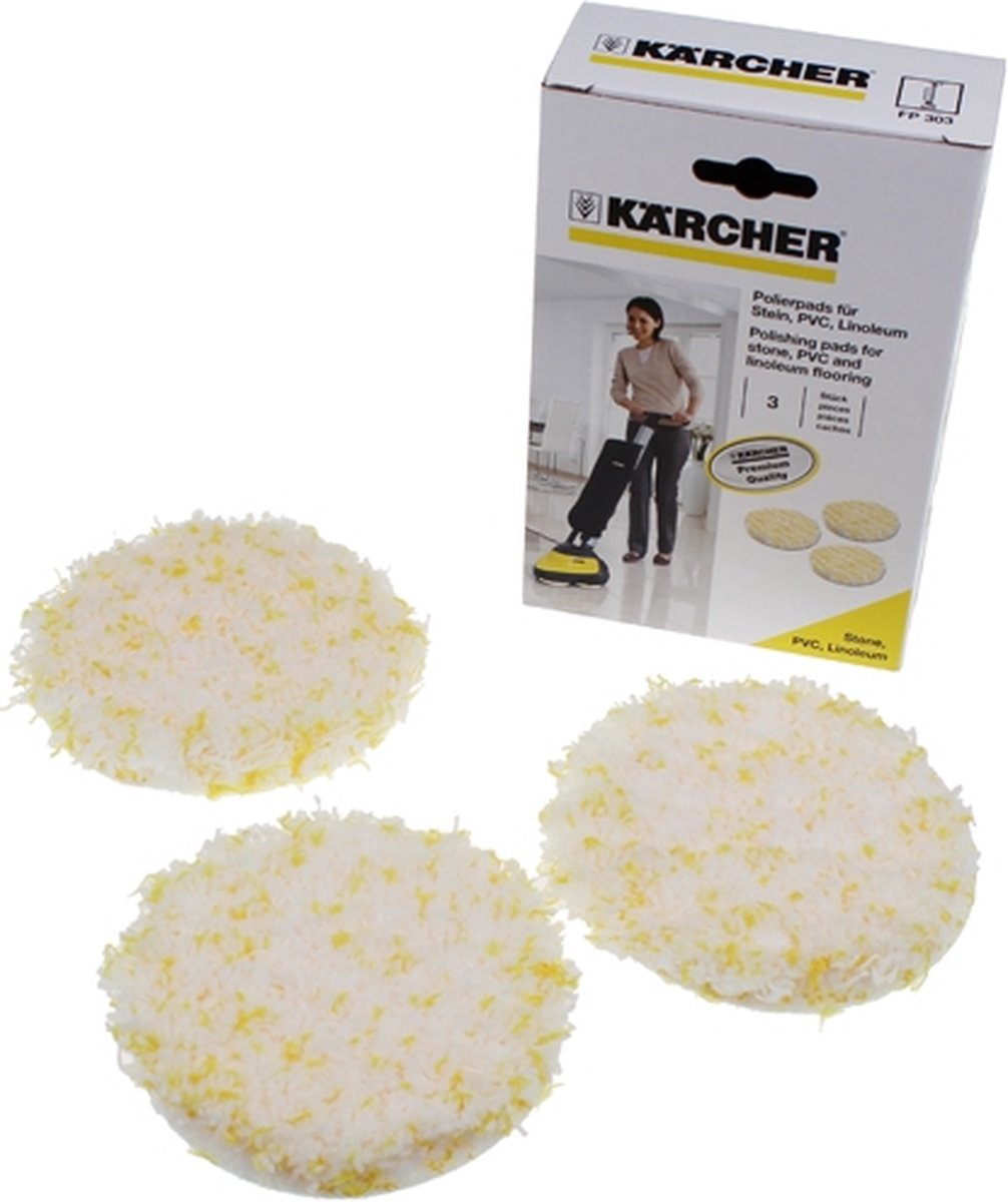 Kärcher Polierpads FP 303 Steen/Linoleum/PVC (3 st.)