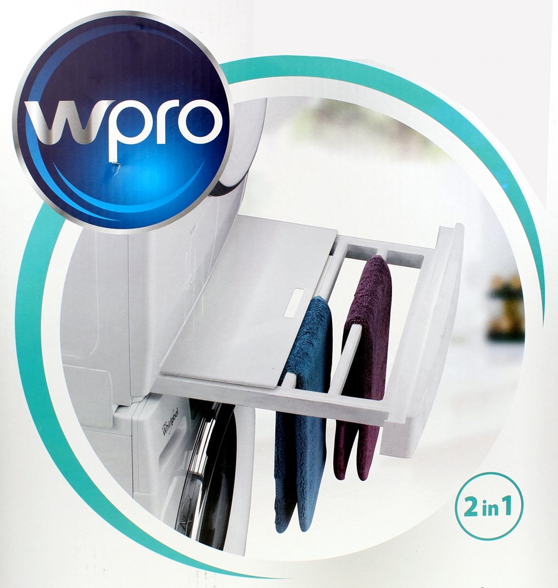 Wpro SKP101 - Stapelkit met uitschuifbaar droogrek - Universeel