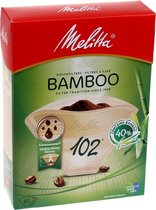 Melitta - Koffiefilters 102 Bamboo - 80 stuks - filterzakjes