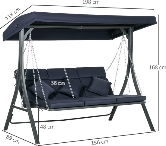 Bosmere's Gloednieuwe 'THUNDER GREY' 4 Stoel Circulaire Tafel Cover - Grijs Zwar Bosmere's Gloednieuwe 'THUNDER GREY' 4 Stoel Circulaire Tafel Cover - Grijs Zwar