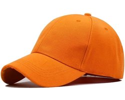 CHPN - Cap - Pet - Baseball pet - Hoofddeksel - Oranje - Oranje pet - Universeel - Zonnewering