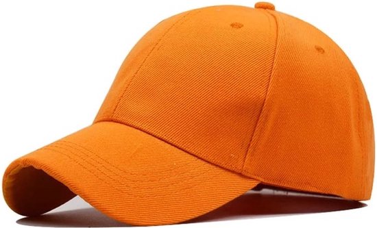CHPN - Cap - Pet - Baseball pet - Hoofddeksel - Oranje - Oranje pet - Universeel - Zonnewering