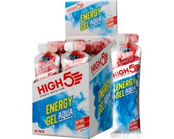 High5 High5 Energy Gel Aqua Bessen - 20 x 66 gram - 23 g koolhydraten per gel - Isotone energiegel zonder extra water - Cafeïnevrij en vegan