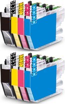 Cartouches d'encre INKTDL pour Brother LC-3213XL | Multipack de 8 cartouches d'encre pour Brother DCP J772DW, DCP J774DW, MFC 895DW, MFC 890DW