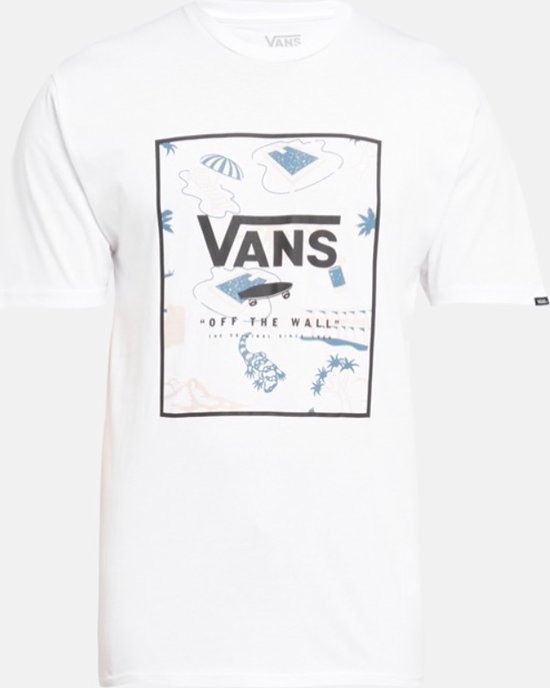 Vans MN Petrolium Beach T-shirt (Maat S) Wit met print