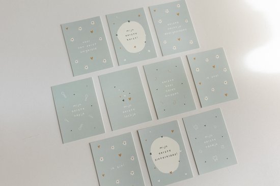 20x hippe baby mijlpaalkaartjes (A6 formaat) - milestone baby cards - cadeau zwangerschap - kado zwangerschap - babyshower cadeau - hoera zwanger - zwangerschapsverlof - kraamcadeaus - mijlpaalkaarten baby - baby kado - baby cadeau