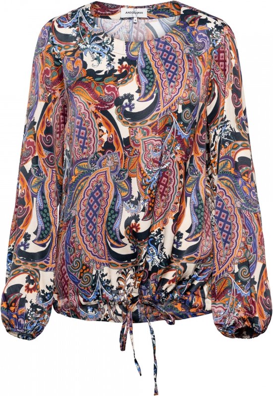 &Co Women blouse Alexandra Paisley - Mauve