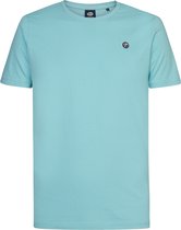 Petrol Industries - Heren Logo T-shirt Seashine - Blauw - Maat XXL