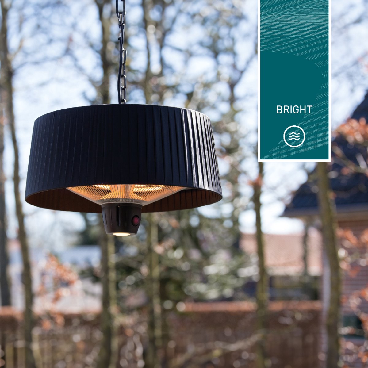 Sunred Artix Bright 1500 W - Hanging patio heater - Black