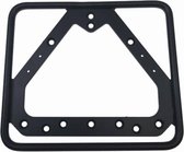 Kentekenplaat Houder Vierkant Metaal Mat Zwart Classic Model