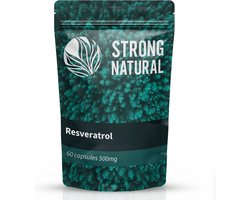 Strong Natural - Resveratrol - 500mg x 60 - 98% trans-resveratrol van Japans duizendknoop - vegan